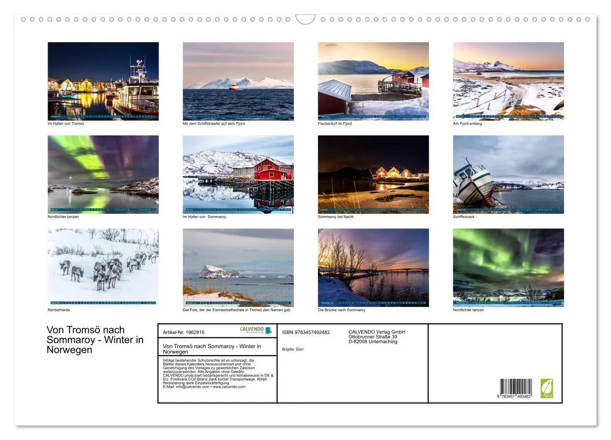 Bild: 9783457492482 | Von Tromsö nach Sommaroy - Winter in Norwegen (Wandkalender 2026...