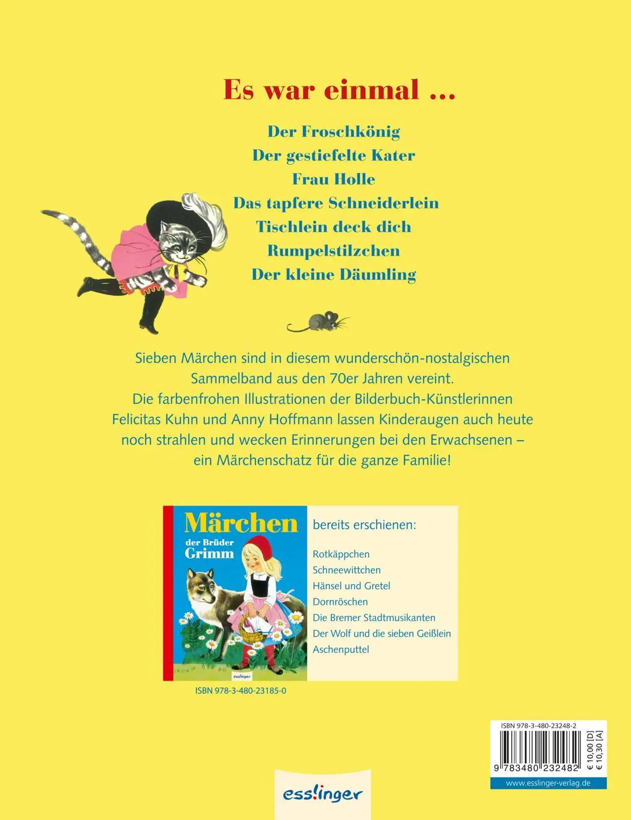 Rückseite: 9783480232482 | Märchen der Brüder Grimm , Band 2 | Brüder Grimm | Buch | 132 S.