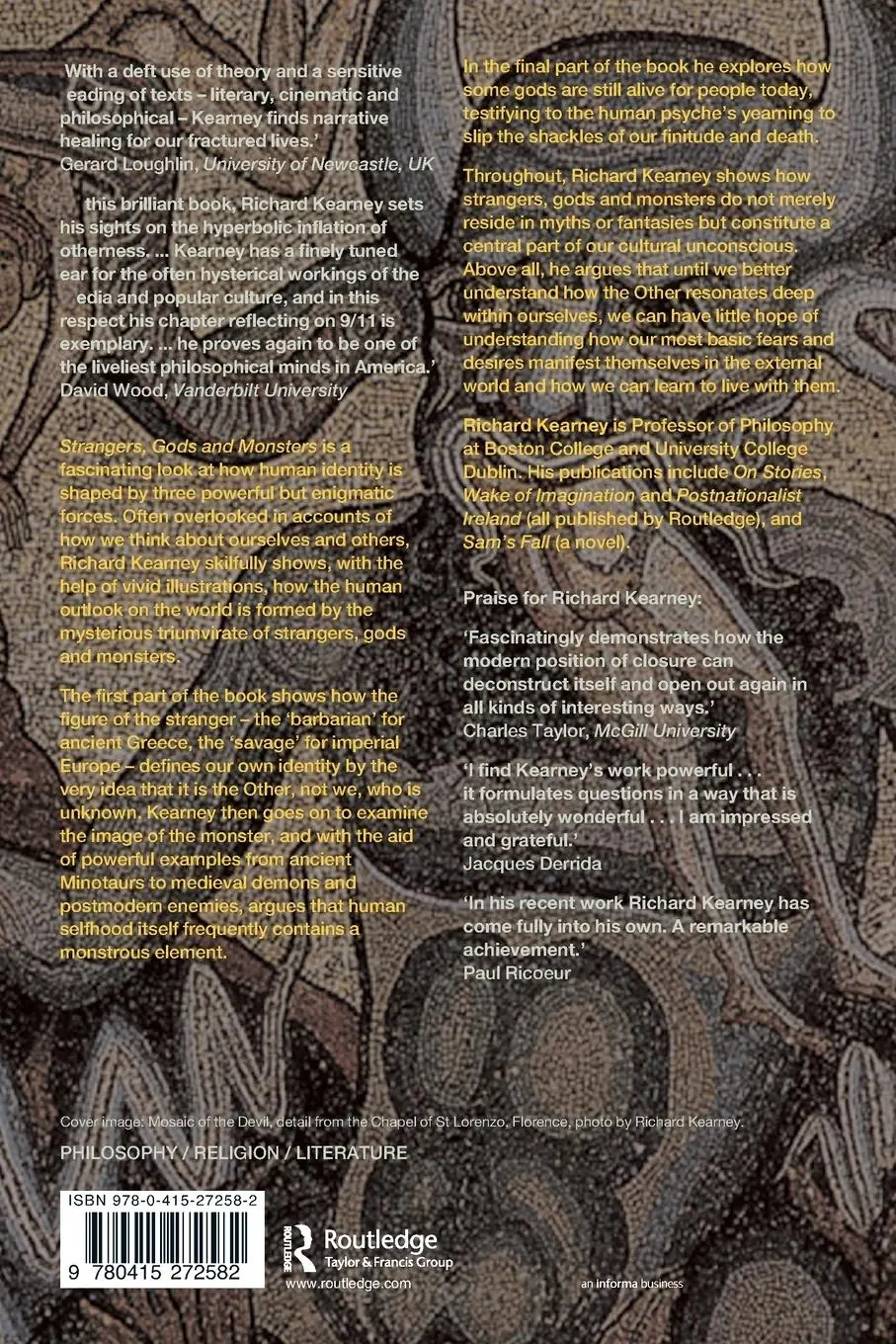 Rückseite: 9780415272582 | Strangers, Gods and Monsters | Interpreting Otherness | Kearney | Buch