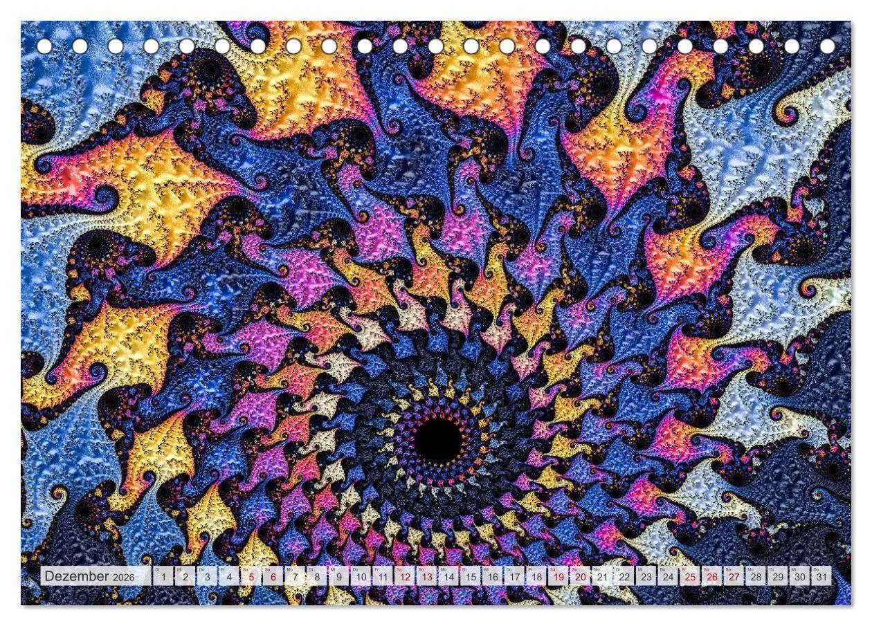 Bild: 9783457482582 | Fraktale Visionen (Tischkalender 2026 DIN A5 quer), CALVENDO...
