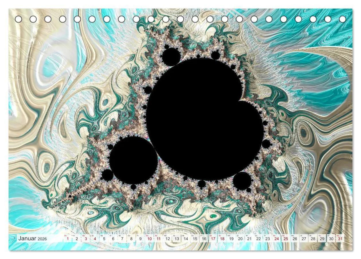 Bild: 9783457482582 | Fraktale Visionen (Tischkalender 2026 DIN A5 quer), CALVENDO...