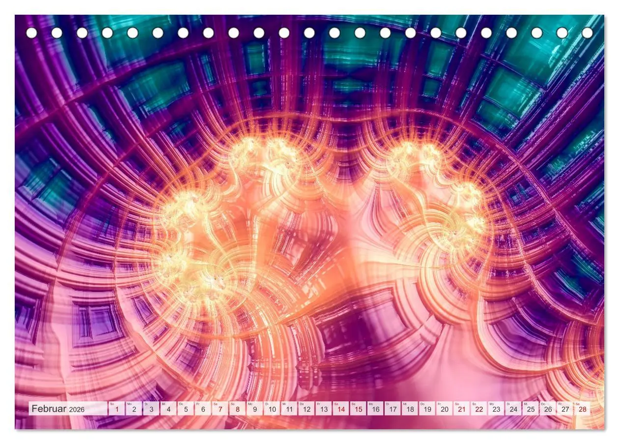 Bild: 9783457482582 | Fraktale Visionen (Tischkalender 2026 DIN A5 quer), CALVENDO...
