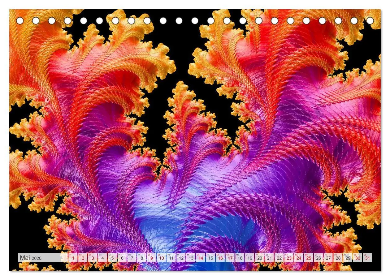 Bild: 9783457482582 | Fraktale Visionen (Tischkalender 2026 DIN A5 quer), CALVENDO...
