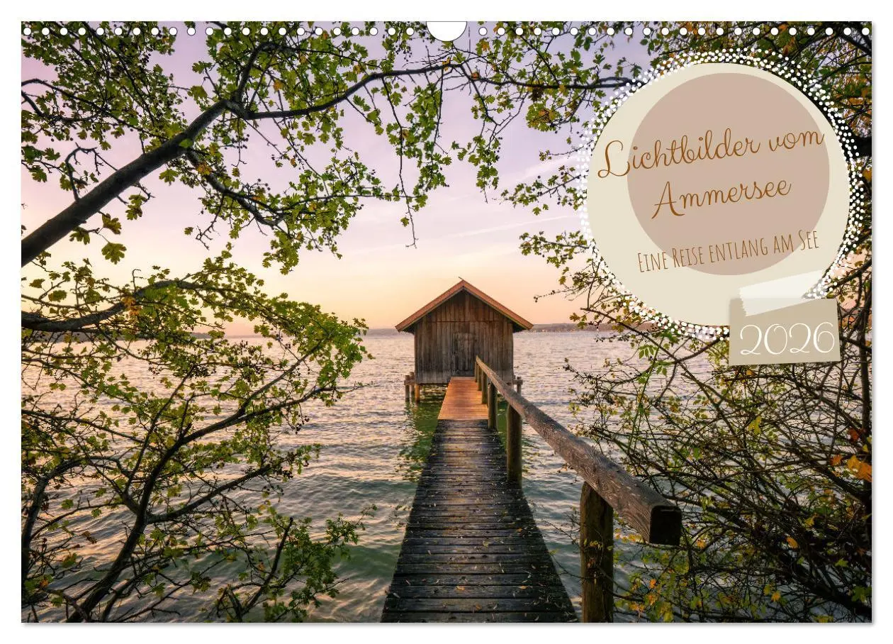 Cover: 9783457622582 | Lichtbilder vom Ammersee (Wandkalender 2026 DIN A3 quer), CALVENDO...