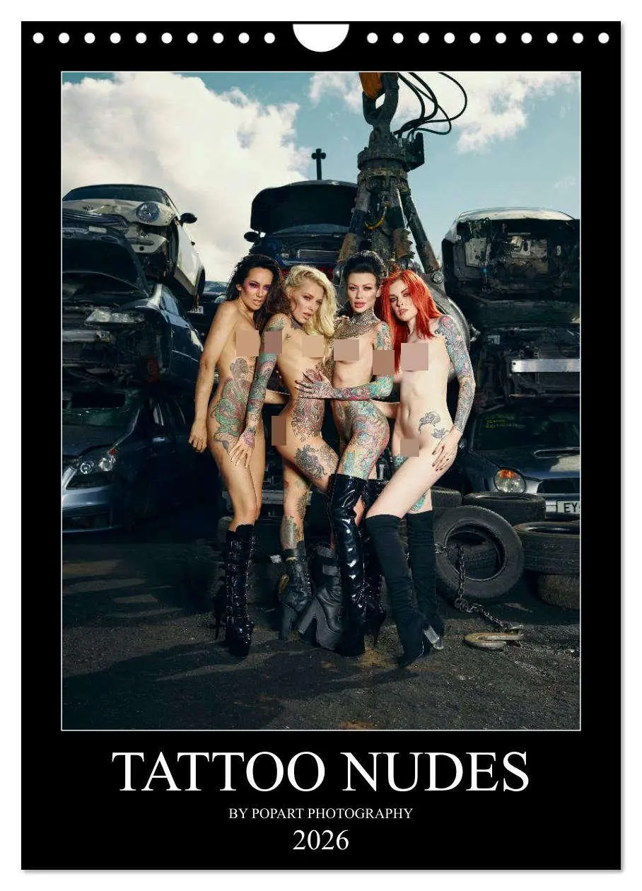 Cover: 9783516402582 | TATTOO NUDES (Wandkalender 2026 DIN A4 hoch), CALVENDO Monatskalender