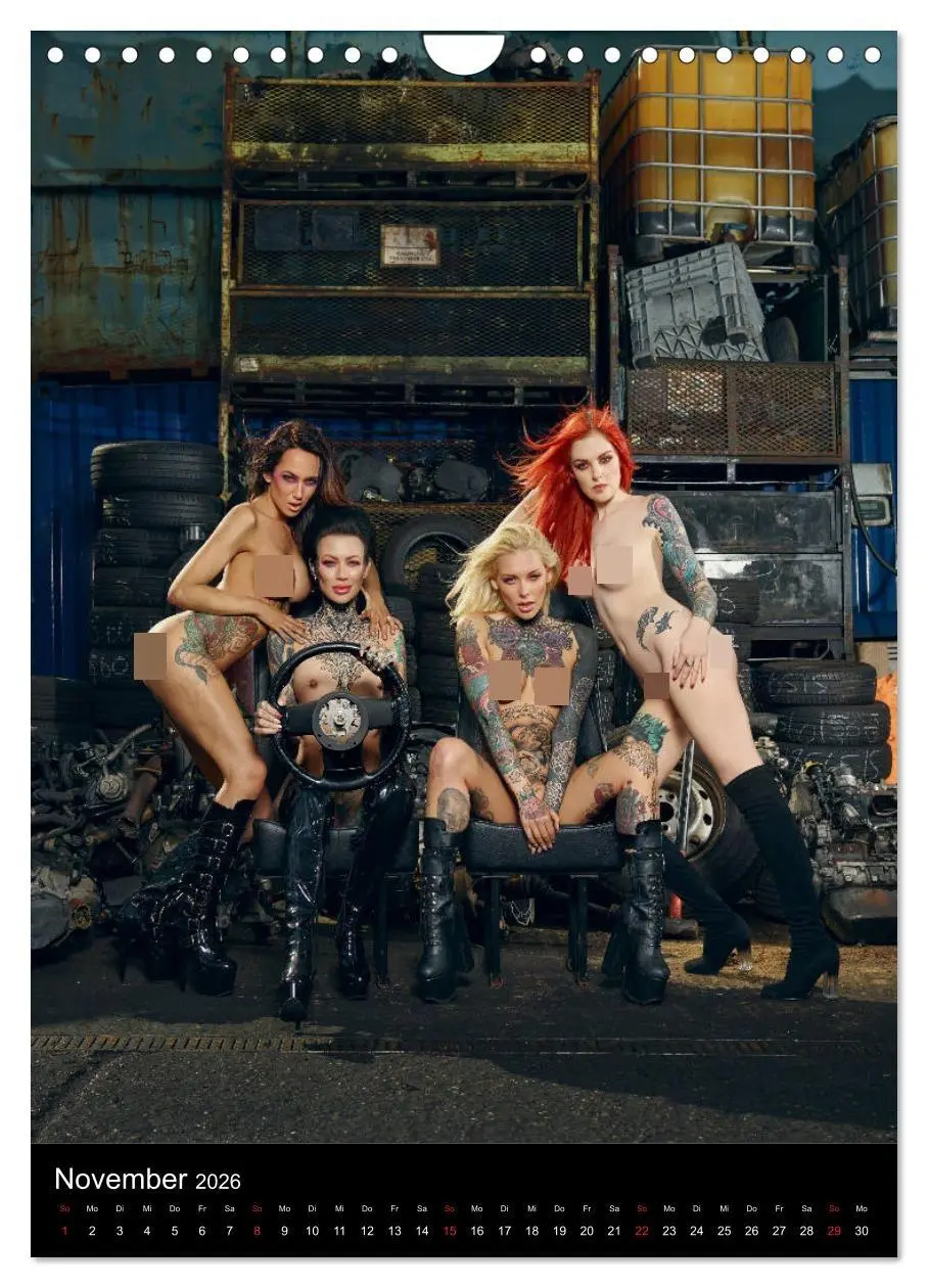 Bild: 9783516402582 | TATTOO NUDES (Wandkalender 2026 DIN A4 hoch), CALVENDO Monatskalender