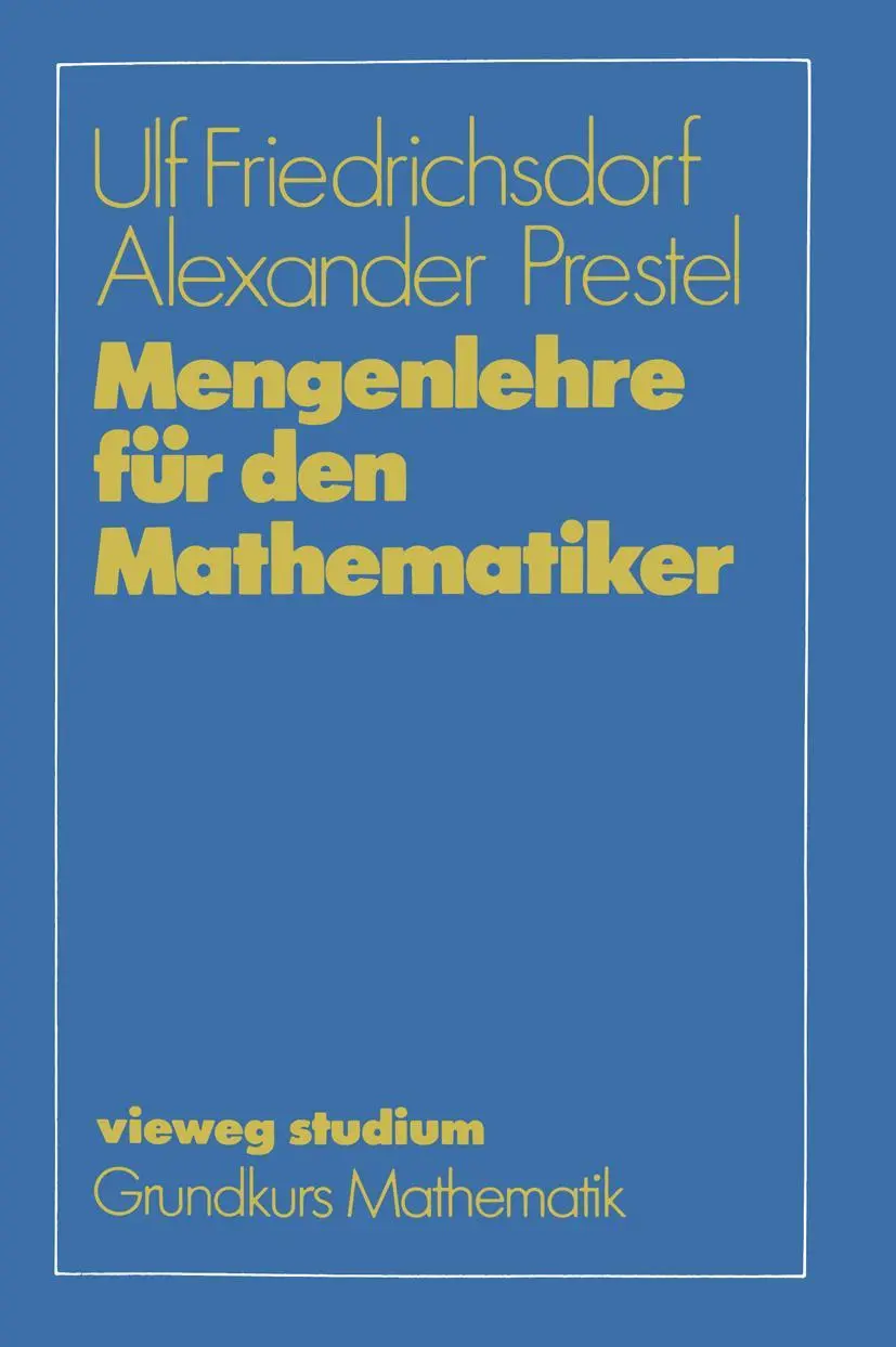 Cover: 9783528072582 | Mengenlehre für den Mathematiker | Alexander Prestel (u. a.) | Buch