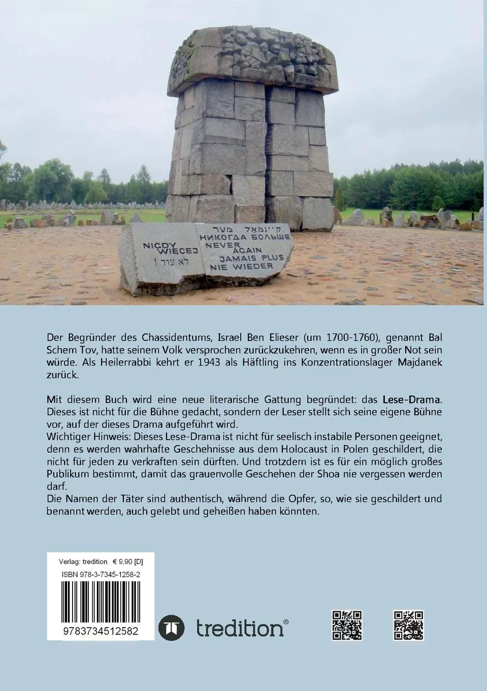 Rückseite: 9783734512582 | Der Rabbi von Majdanek | Bitte um Vergebung | Trutz Hardo | Buch
