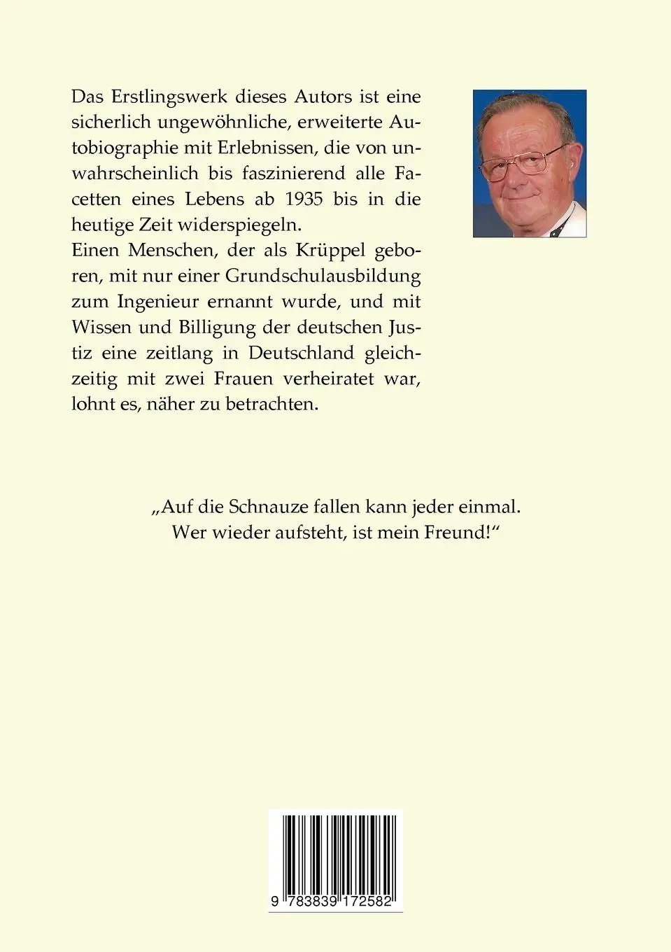 Rückseite: 9783839172582 | 75 ... na und! | Faszination Leben | Siegfried H. Müller | Taschenbuch