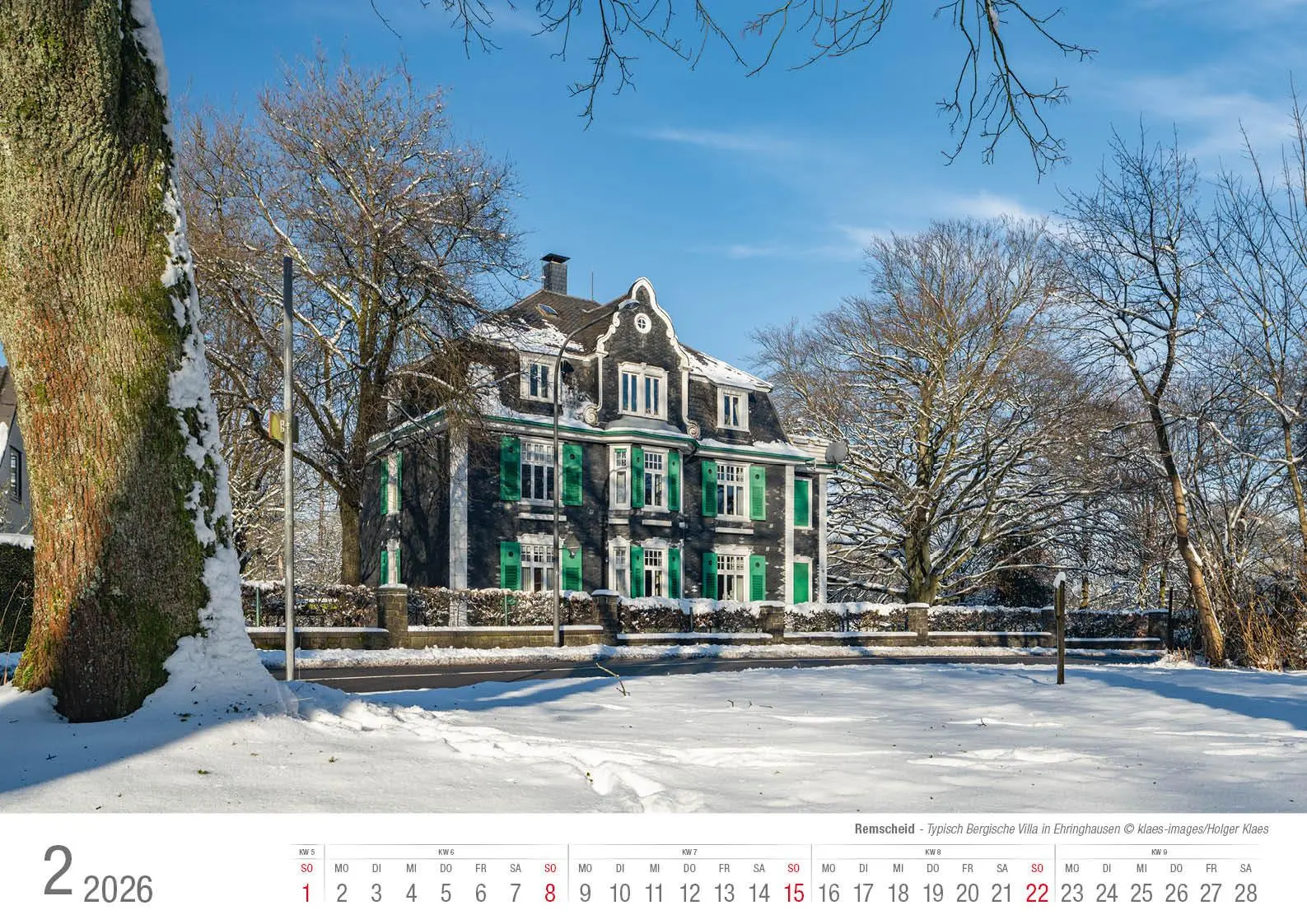 Bild: 9783965352582 | Remscheid 2026 Bildkalender A3 Spiralbindung | Holger Klaes | Kalender