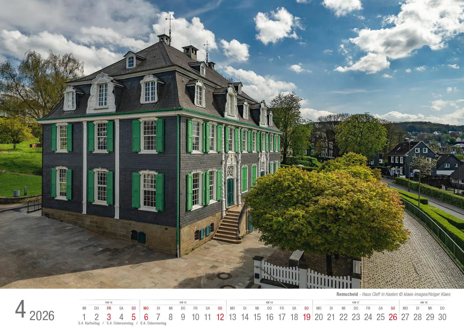 Bild: 9783965352582 | Remscheid 2026 Bildkalender A3 Spiralbindung | Holger Klaes | Kalender