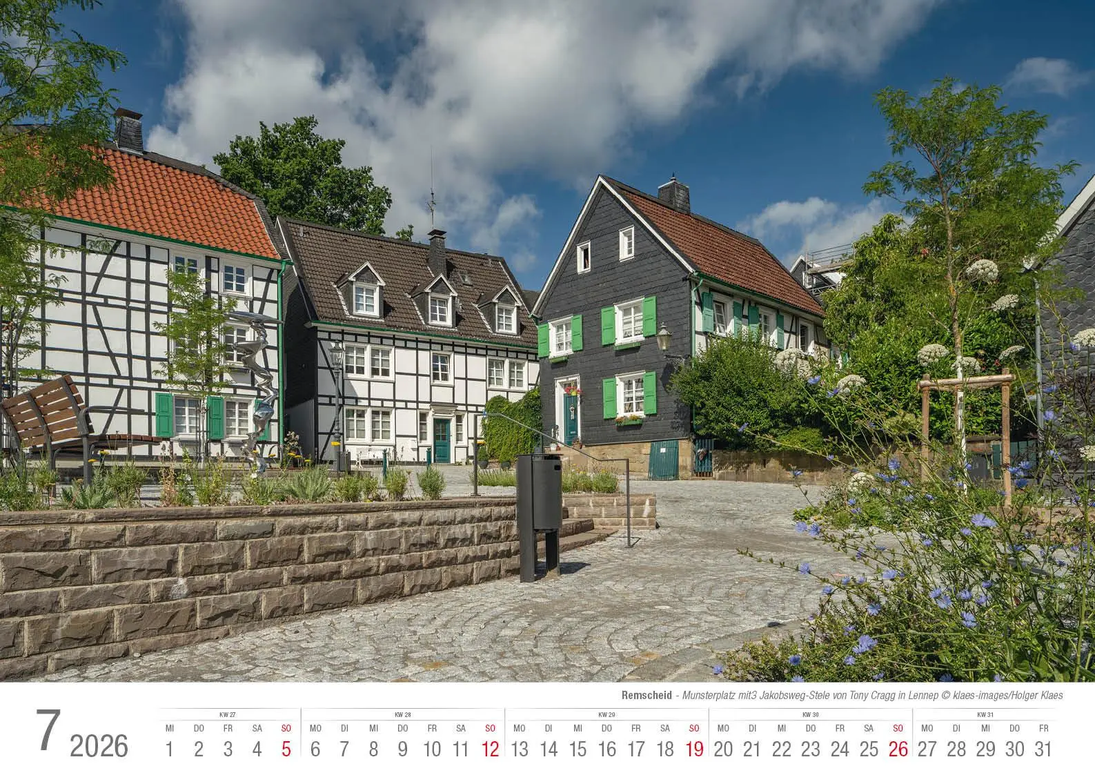 Bild: 9783965352582 | Remscheid 2026 Bildkalender A3 Spiralbindung | Holger Klaes | Kalender