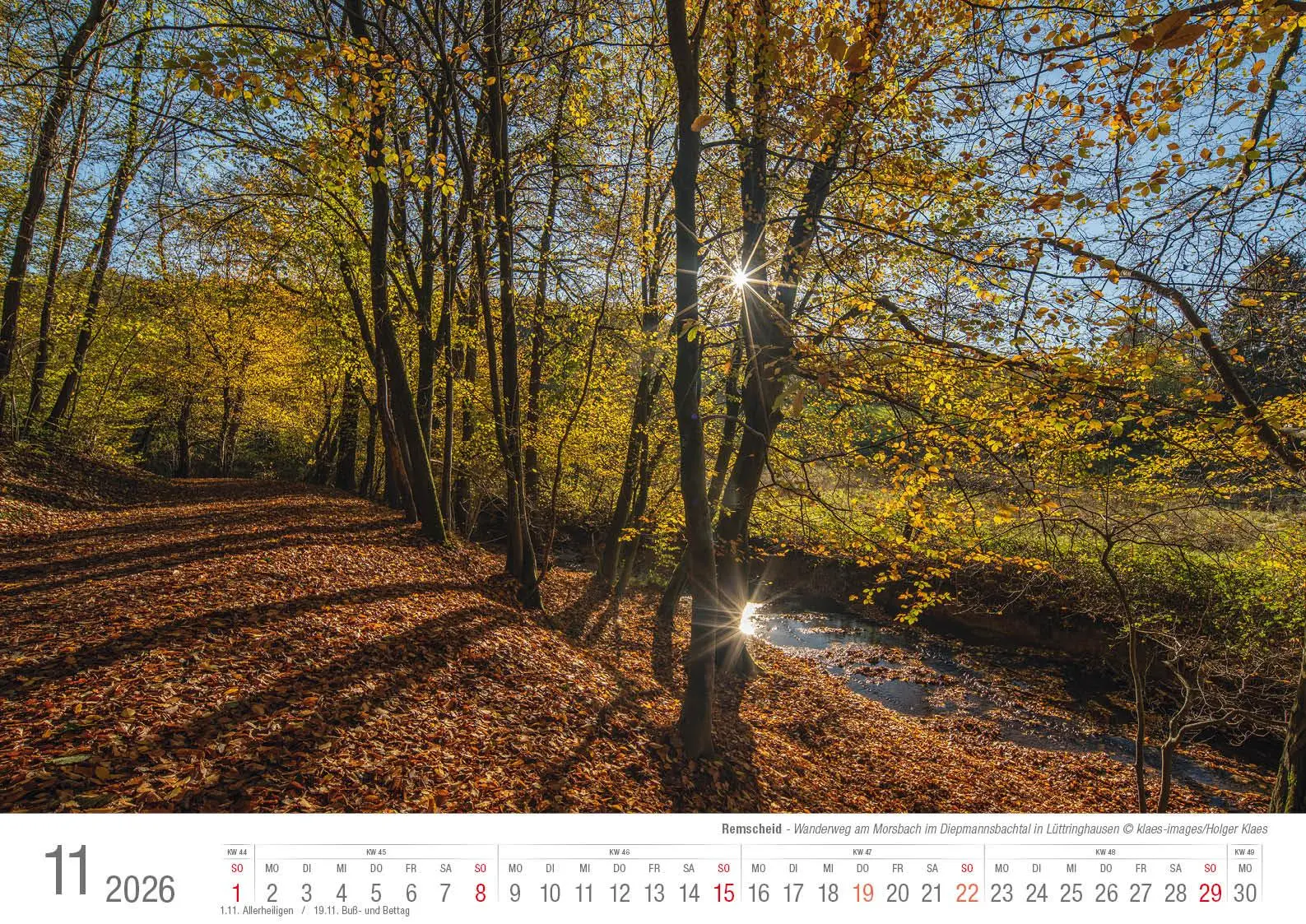 Bild: 9783965352582 | Remscheid 2026 Bildkalender A3 Spiralbindung | Holger Klaes | Kalender