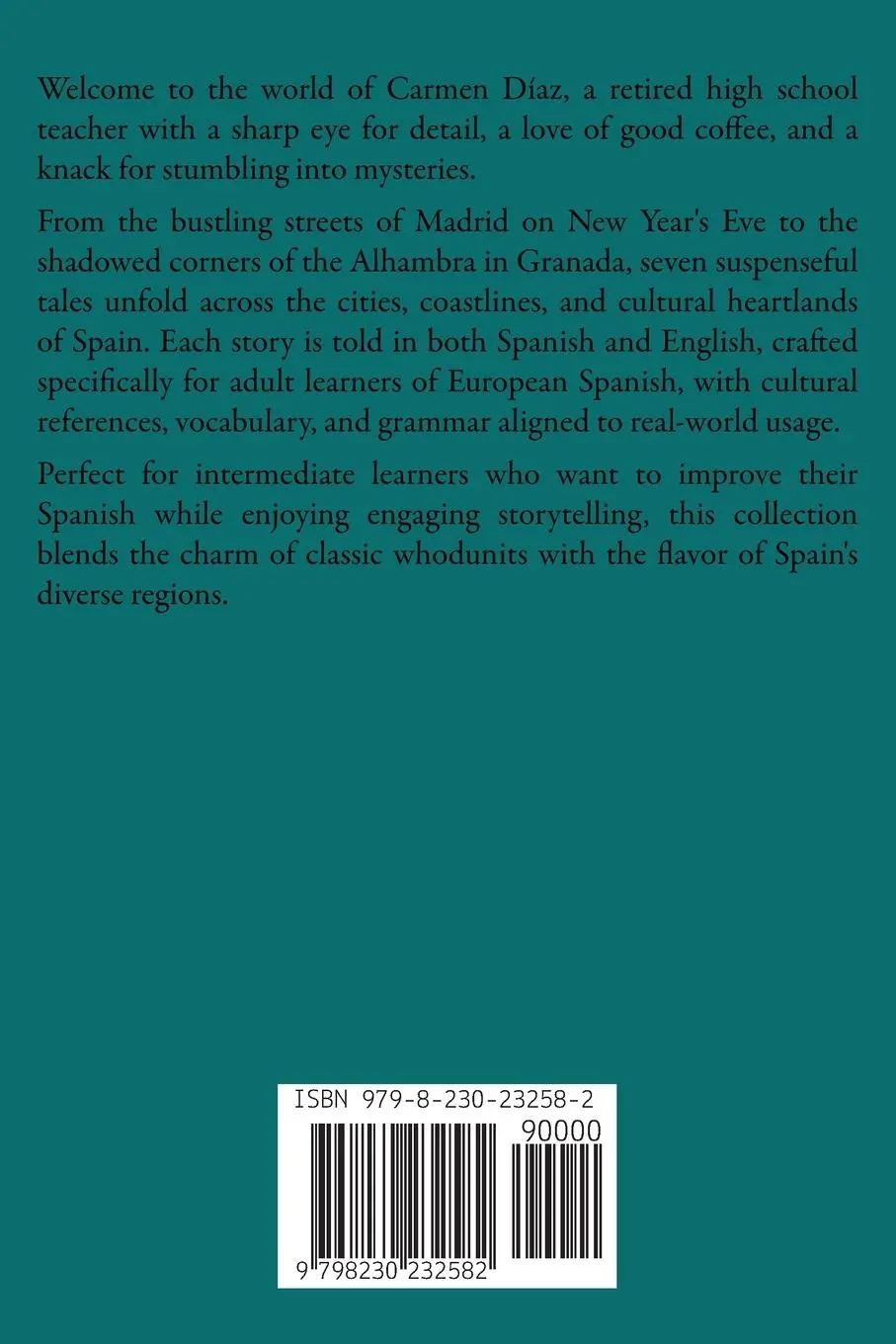Rückseite: 9798230232582 | Shadows in the Alhambra | Pomme Bilingual | Taschenbuch | Englisch