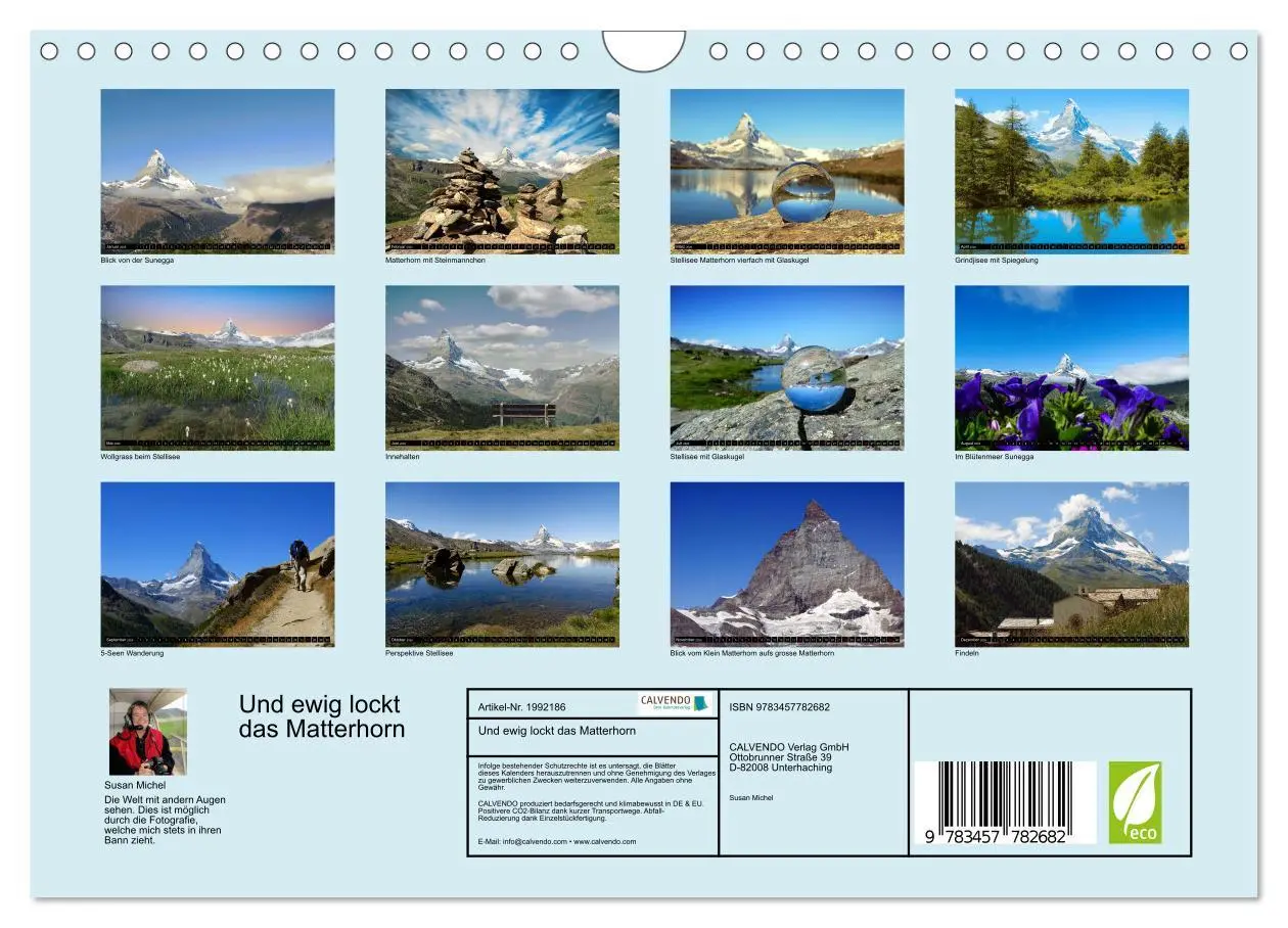 Bild: 9783457782682 | Und ewig lockt das Matterhorn (Wandkalender 2026 DIN A4 quer),...