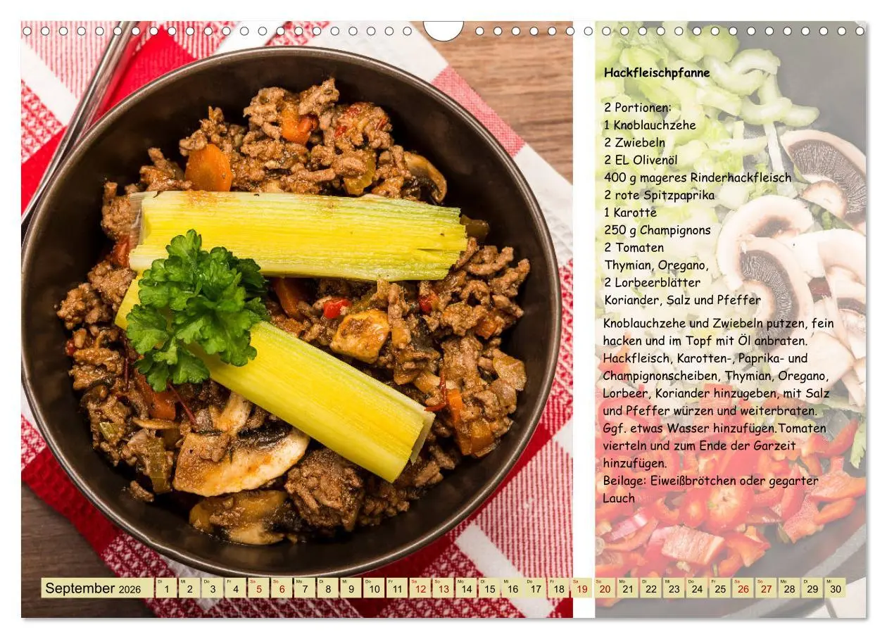 Bild: 9783457852682 | Low Carb 2.0 - Leichte Rezepte zum Selberkochen (Wandkalender 2026...