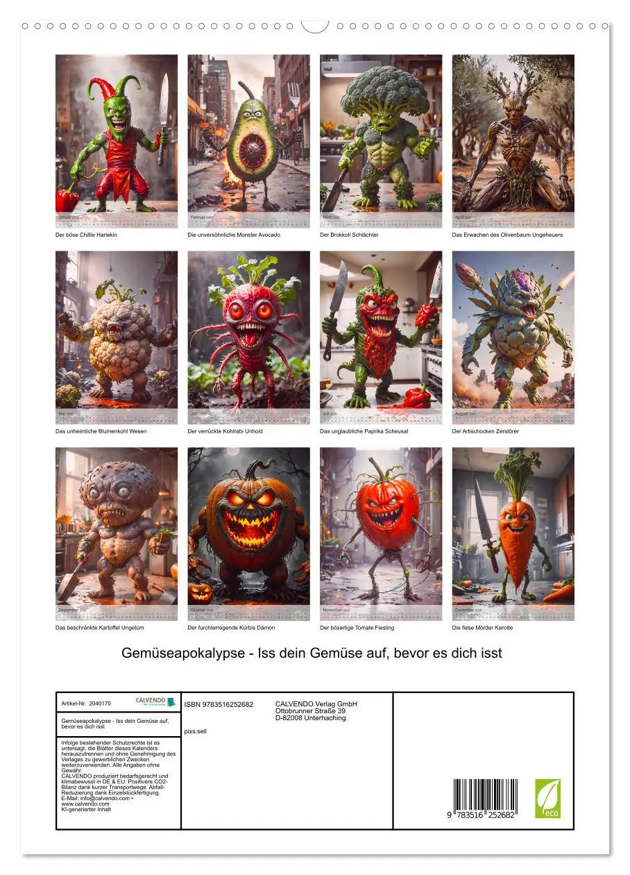 Bild: 9783516252682 | Gemüseapokalypse - Iss dein Gemüse auf, bevor es dich isst...
