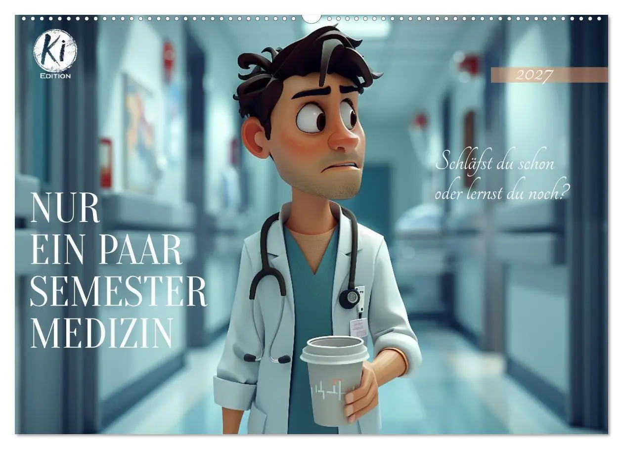 Cover: 9783569102682 | Nur ein paar Semester Medizin (Wandkalender 2027 DIN A2 quer),...