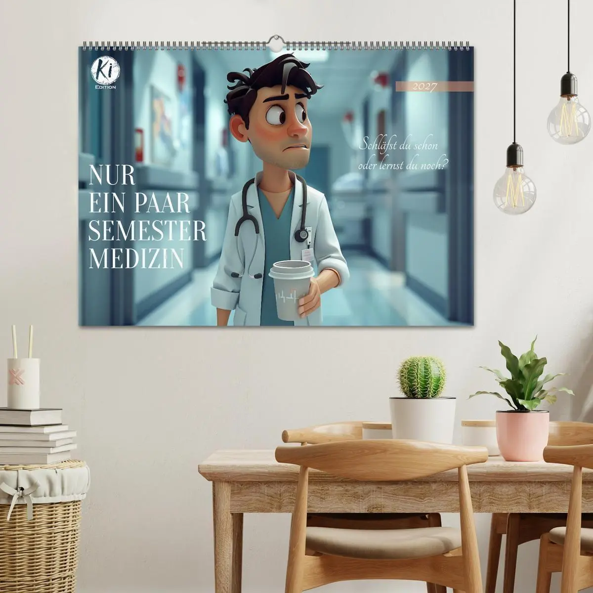 Bild: 9783569102682 | Nur ein paar Semester Medizin (Wandkalender 2027 DIN A2 quer),...