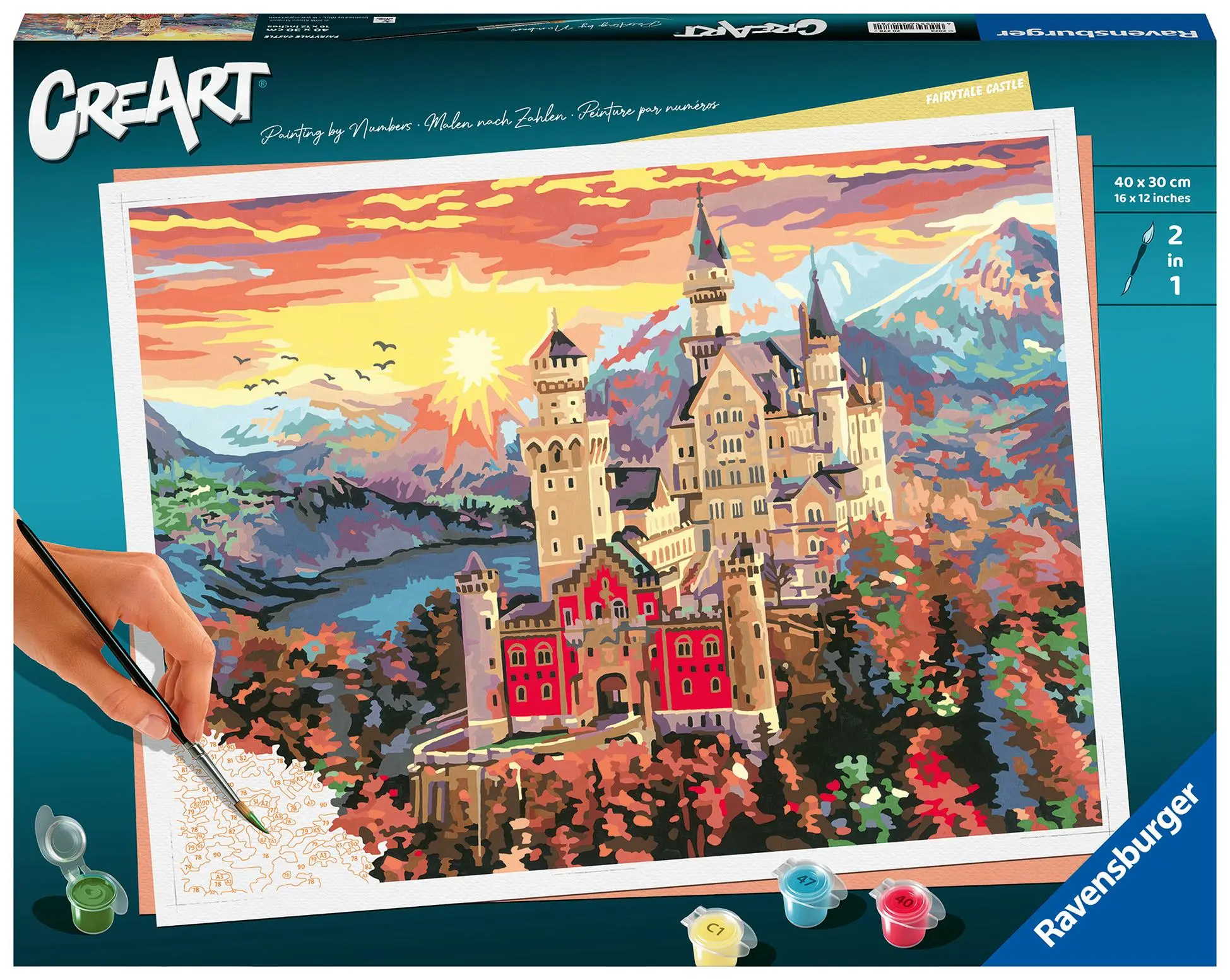 Cover: 4005556202782 | Ravensburger CreArt - Malen nach Zahlen 20278 - Fairytale Castle -...