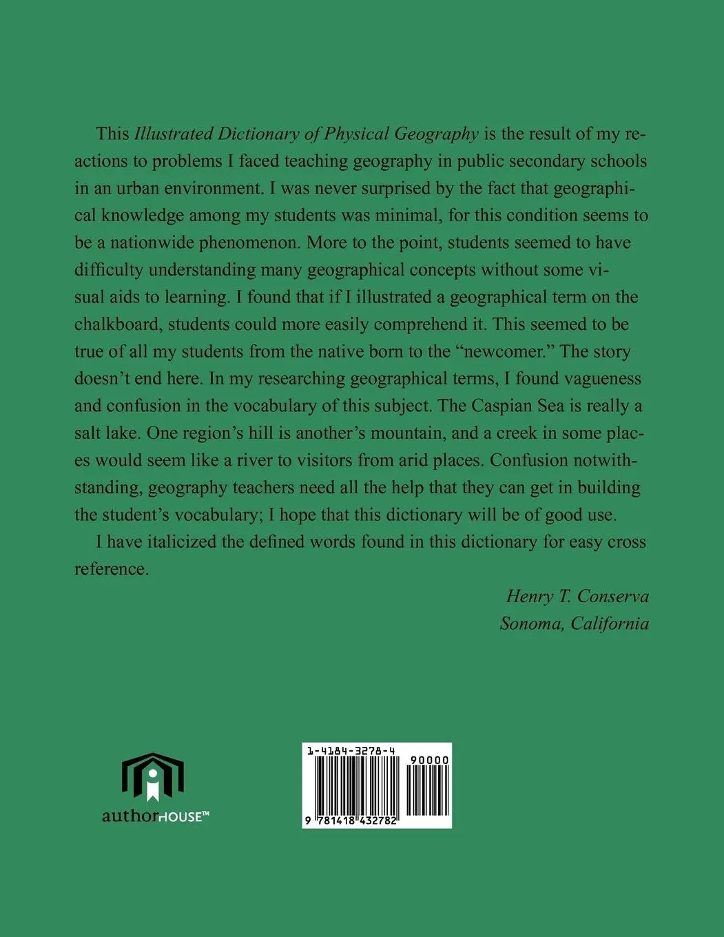 Rückseite: 9781418432782 | Illustrated Dictionary of Physical Geography | Henry T. Conserva
