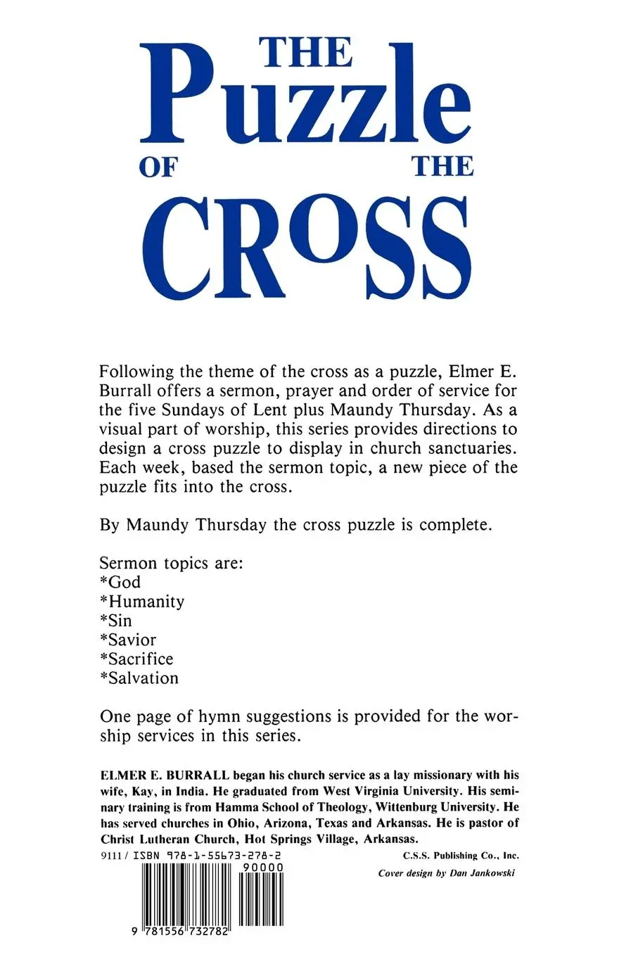 Rückseite: 9781556732782 | The Puzzle of the Cross | Sermons for Lent and Maundy Thursday | Buch