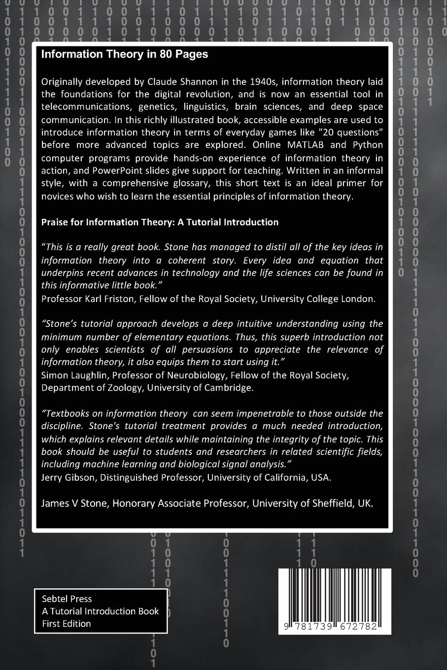 Rückseite: 9781739672782 | Information Theory in 80 Pages | James V Stone | Taschenbuch | 2023