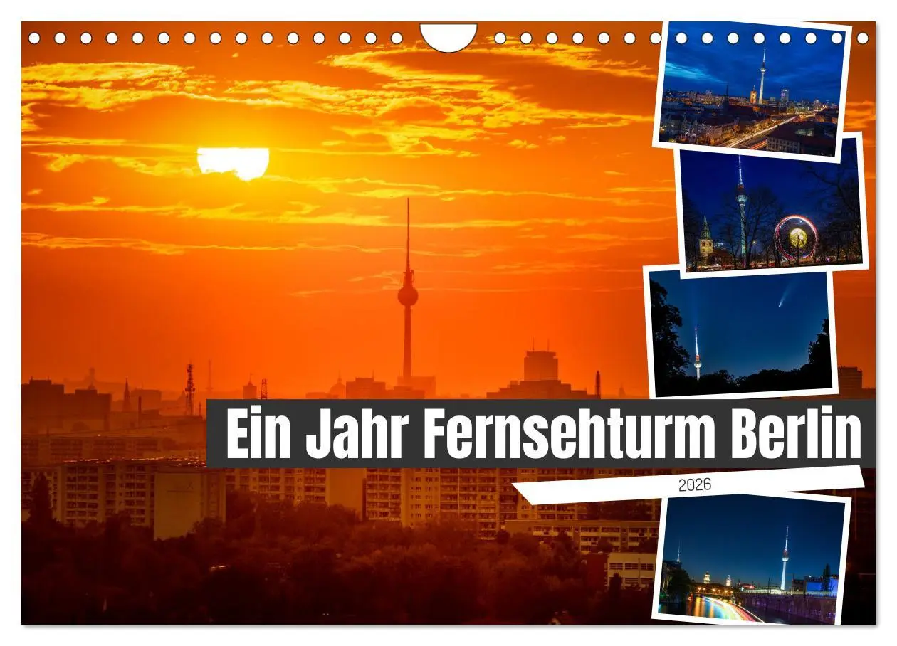 Cover: 9783457602782 | Ein Jahr Fernsehturm Berlin (Wandkalender 2026 DIN A4 quer),...