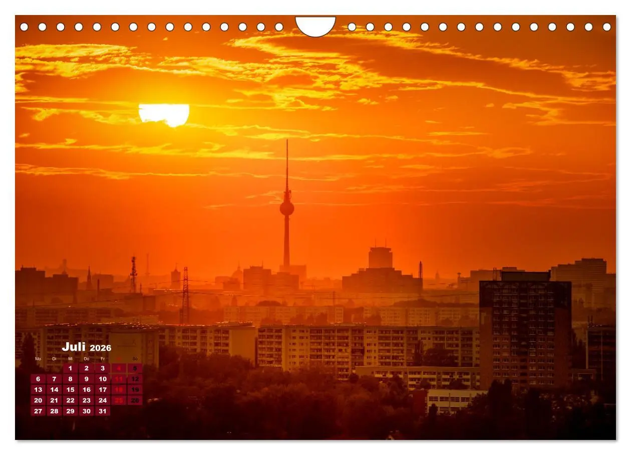 Bild: 9783457602782 | Ein Jahr Fernsehturm Berlin (Wandkalender 2026 DIN A4 quer),...