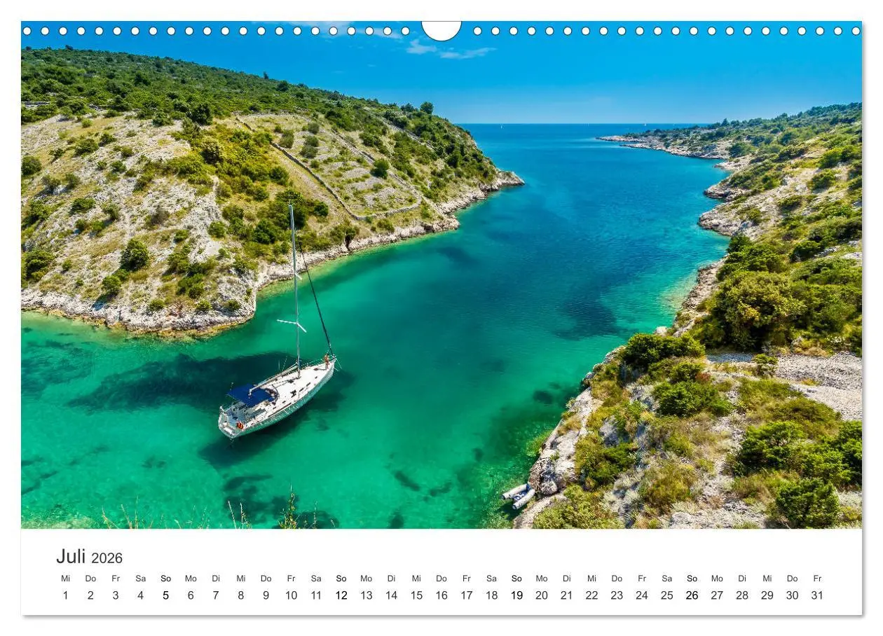 Bild: 9783457912782 | Malerisches Kroatien (Wandkalender 2026 DIN A3 quer), CALVENDO...