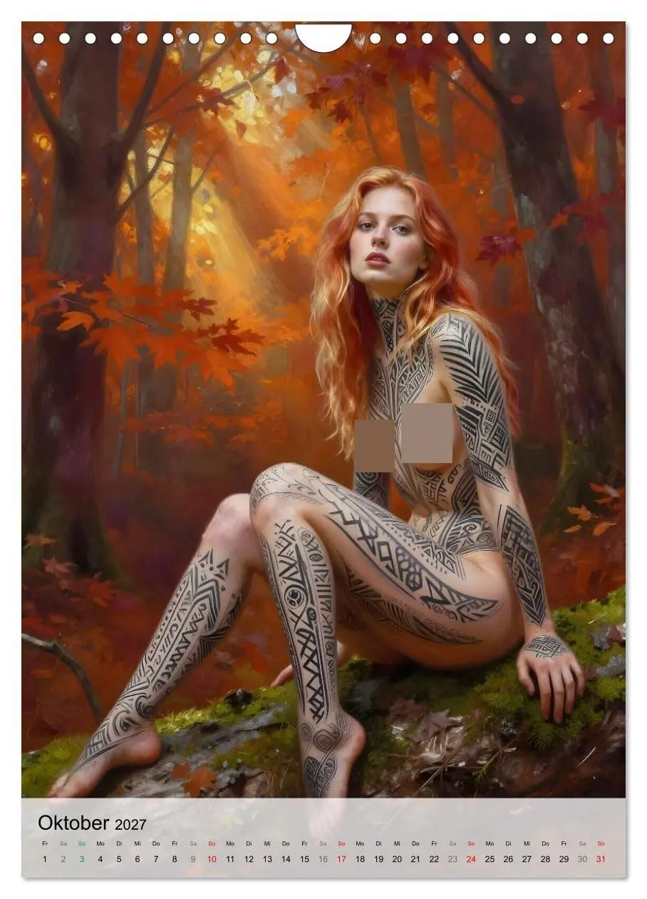Bild: 9783516792782 | Tattoo Engel (Wandkalender 2027 DIN A4 hoch), CALVENDO Monatskalender