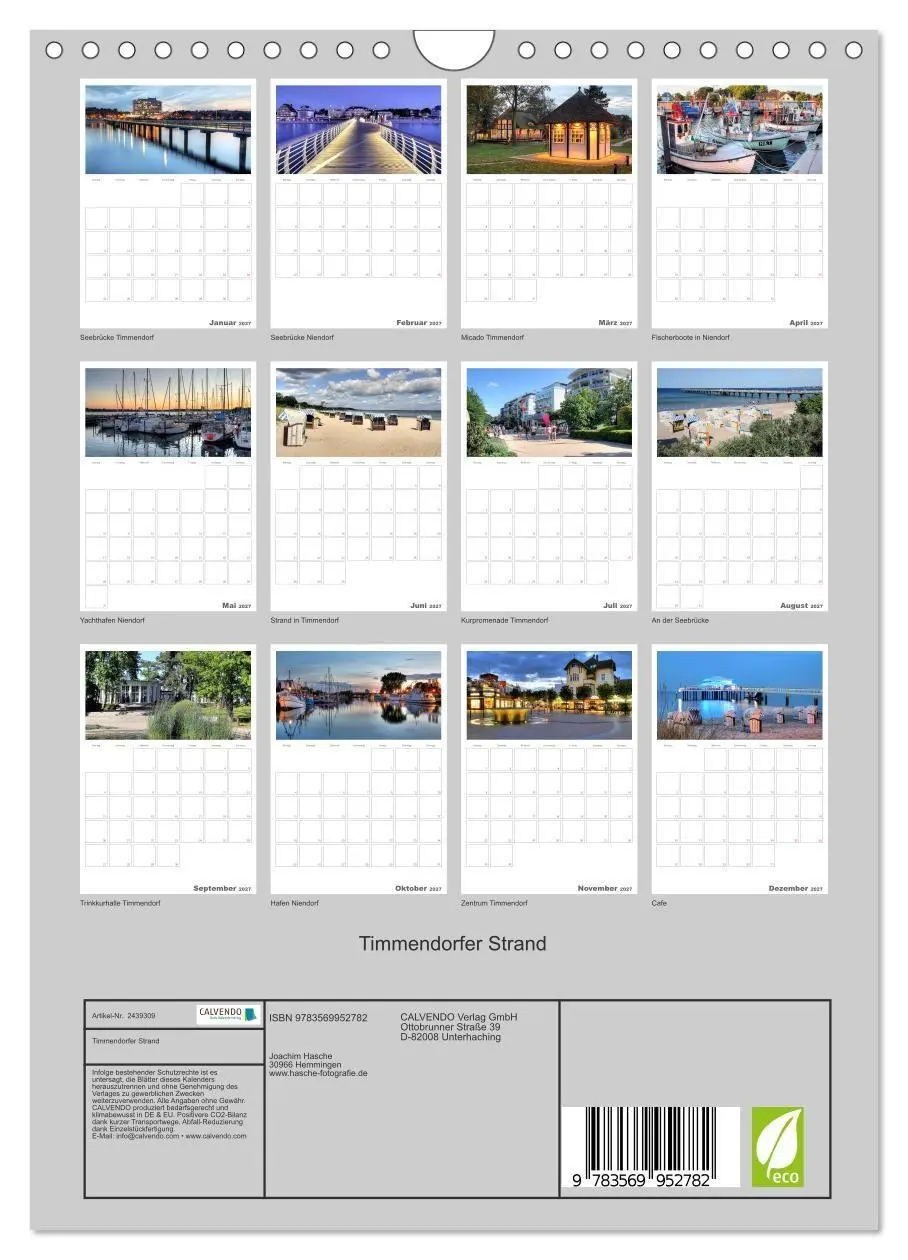Bild: 9783569952782 | Timmendorfer Strand (Wandkalender 2027 DIN A4 hoch), CALVENDO...