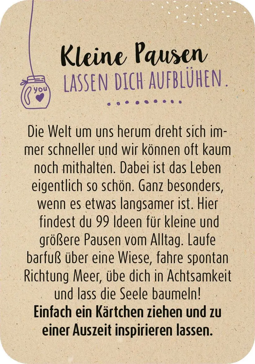 Bild: 9783845852782 | 99 herrliche Auszeiten für zwischendurch | Taschenbuch | 51 S. | 2023