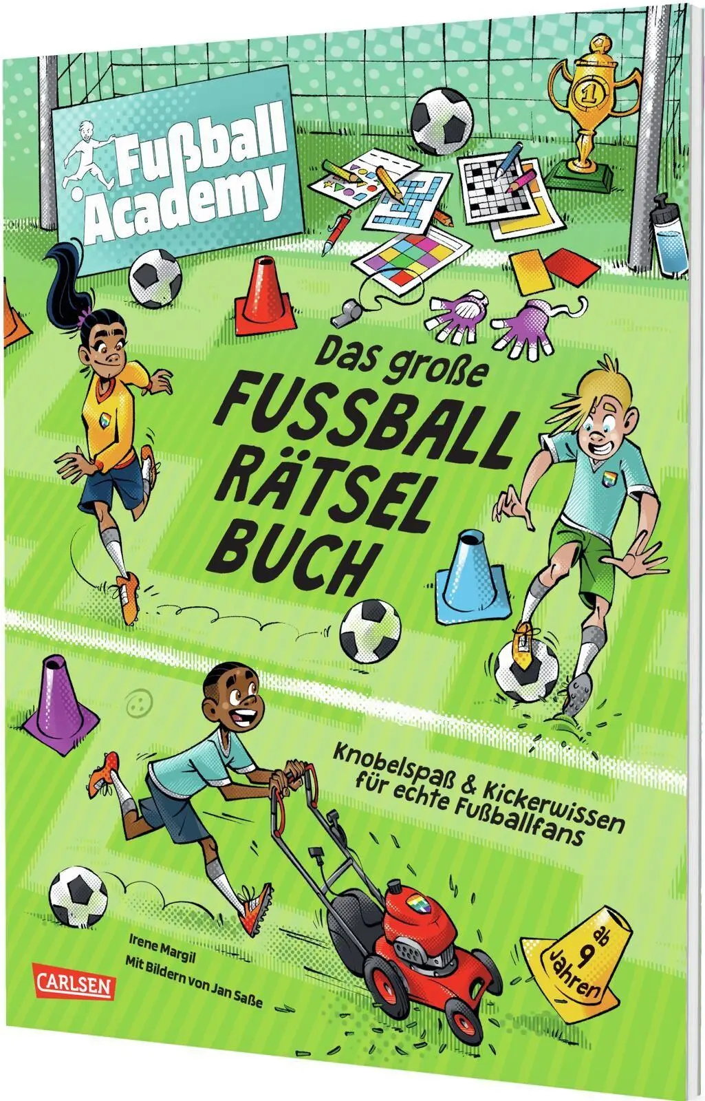 Cover: 9783551192882 | Fußball Academy: Das große Fußball-Rätselbuch | Irene Margil | Buch