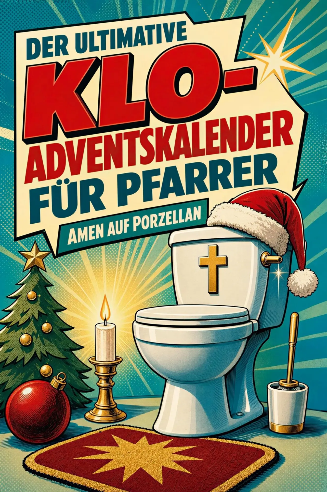 Cover: 9783696112882 | Der ultimative Klo-Adventskalender für Pfarrer | Amen auf Porzellan