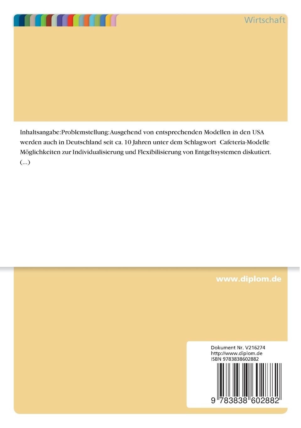 Rückseite: 9783838602882 | Cafeteria-Modelle | Uta Lichius | Taschenbuch | 200 S. | Deutsch