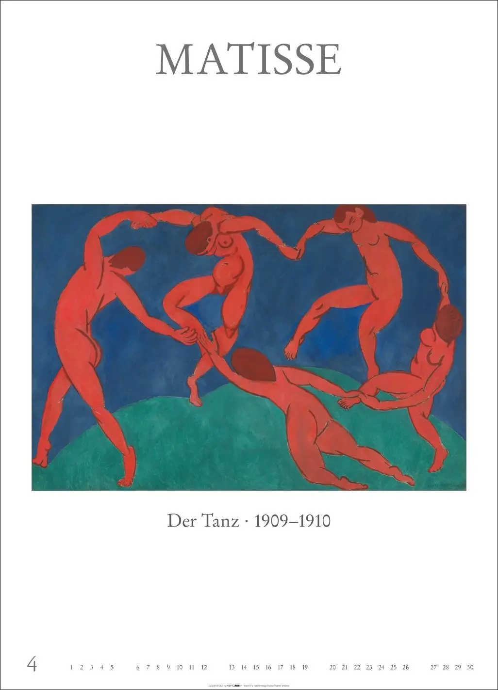 Bild: 9783839902882 | Poster Art Kalender 2026 - Monet, Van Gogh, Matisse, Kandinsky | 14 S.