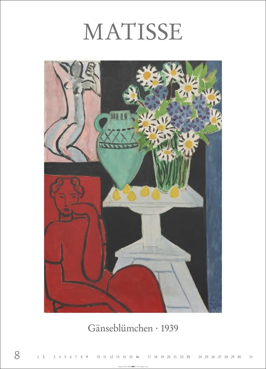 Bild: 9783839902882 | Poster Art Kalender 2026 - Monet, Van Gogh, Matisse, Kandinsky | 14 S.