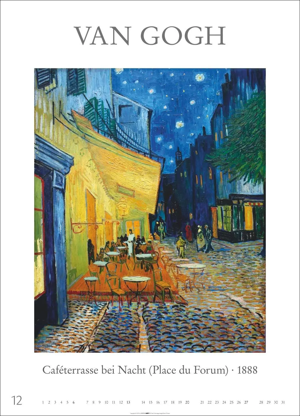 Bild: 9783839902882 | Poster Art Kalender 2026 - Monet, Van Gogh, Matisse, Kandinsky | 14 S.