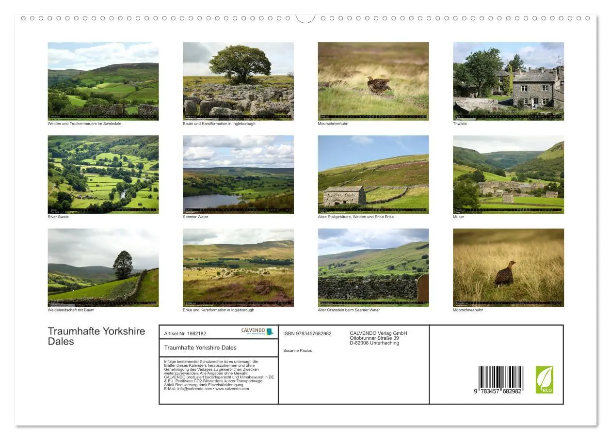 Bild: 9783457682982 | Traumhafte Yorkshire Dales (hochwertiger Premium Wandkalender 2026...