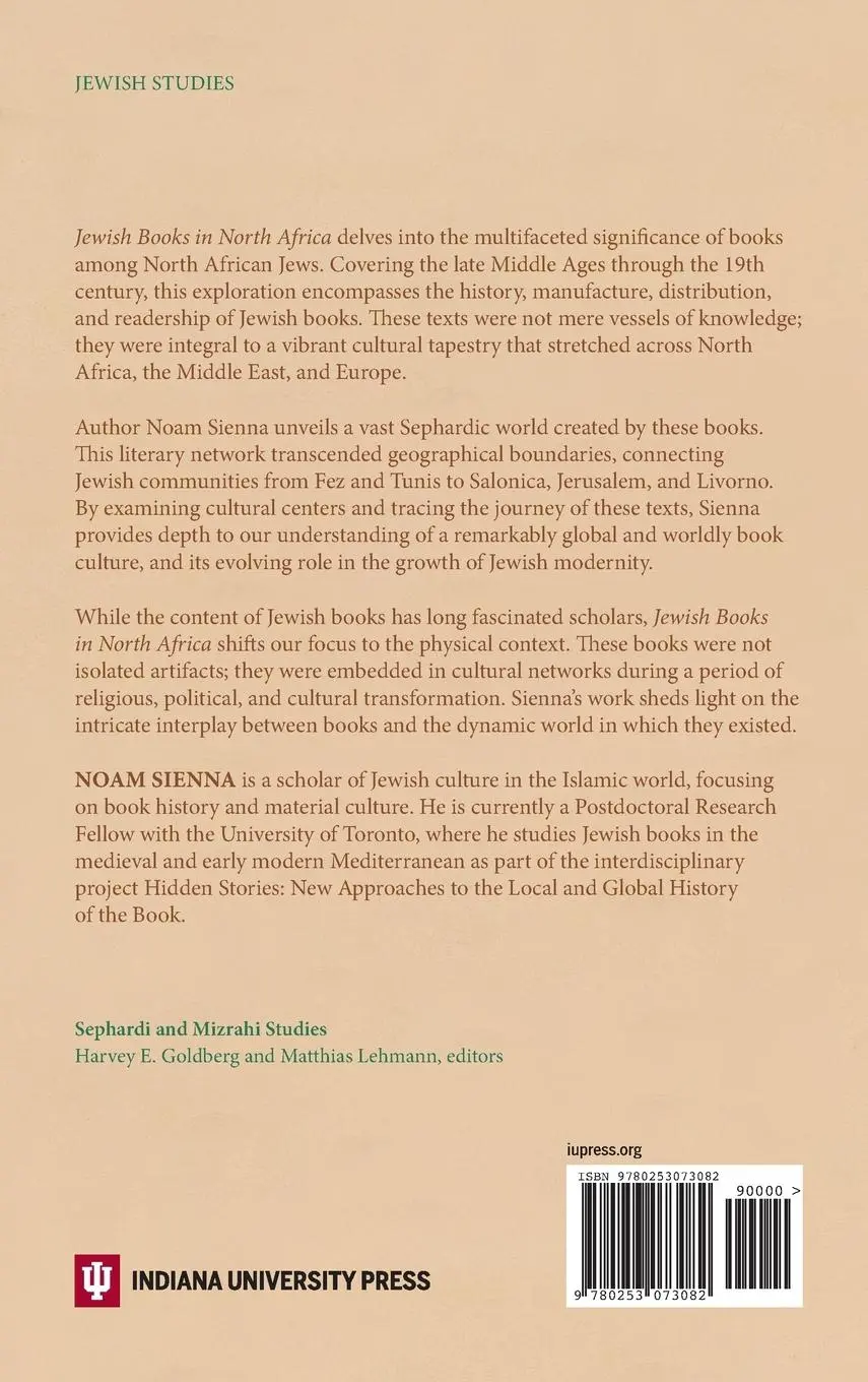 Rückseite: 9780253073082 | Jewish Books in North Africa | Noam Sienna | Buch | Englisch | 2025