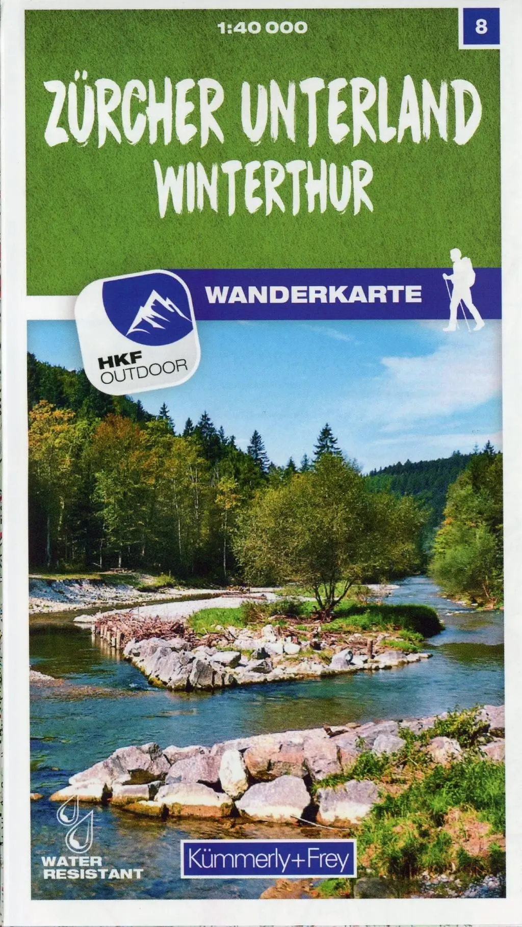 Cover: 9783259023082 | Kümmerly+Frey Wanderkarte 8 Zürcher Unterland 1:40.000 | Deutsch