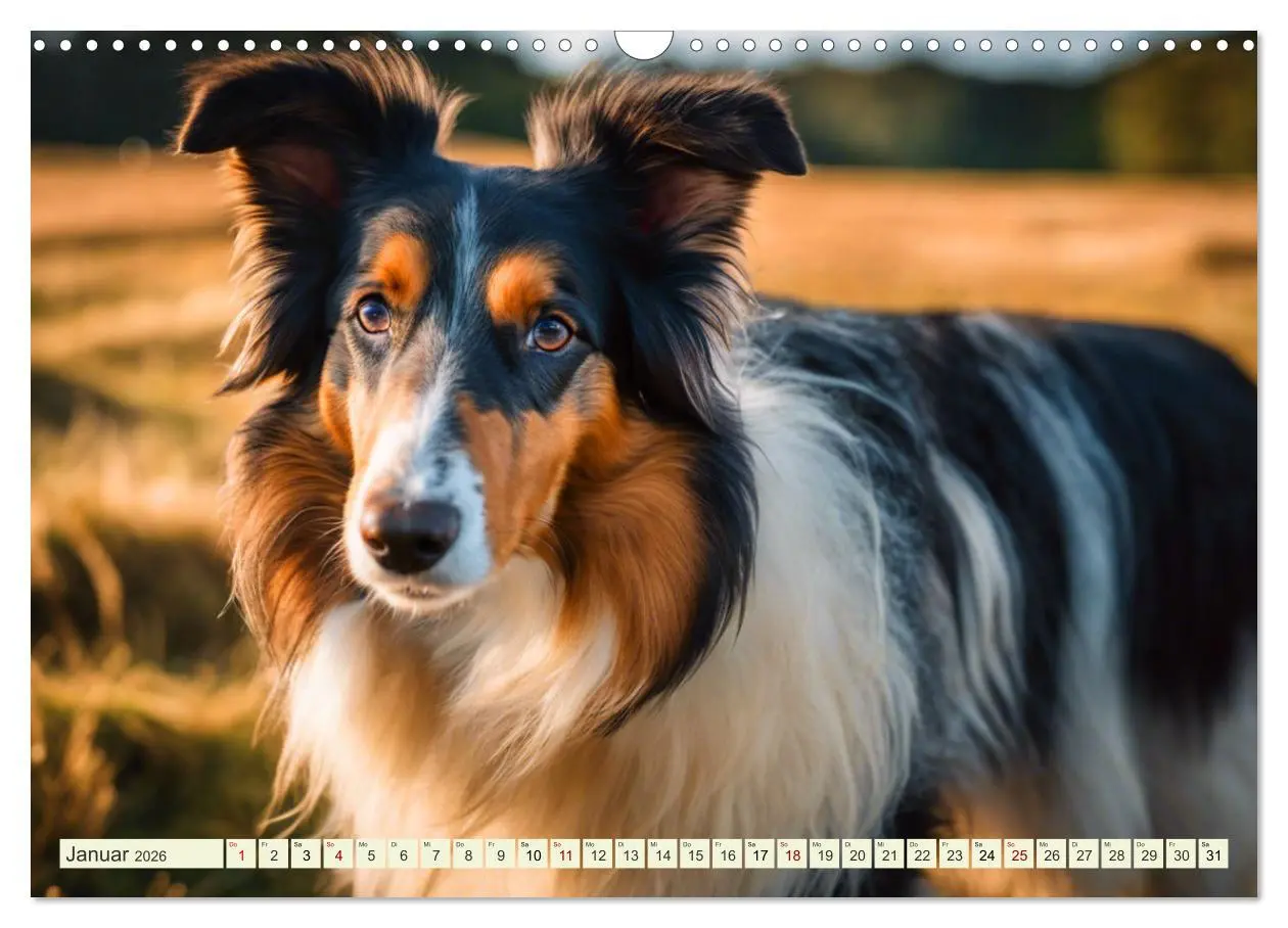 Bild: 9783457403082 | Traumhund Collie (Wandkalender 2026 DIN A3 quer), CALVENDO...
