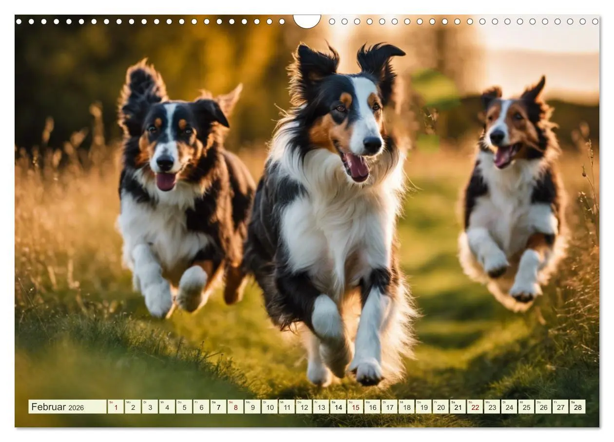 Bild: 9783457403082 | Traumhund Collie (Wandkalender 2026 DIN A3 quer), CALVENDO...