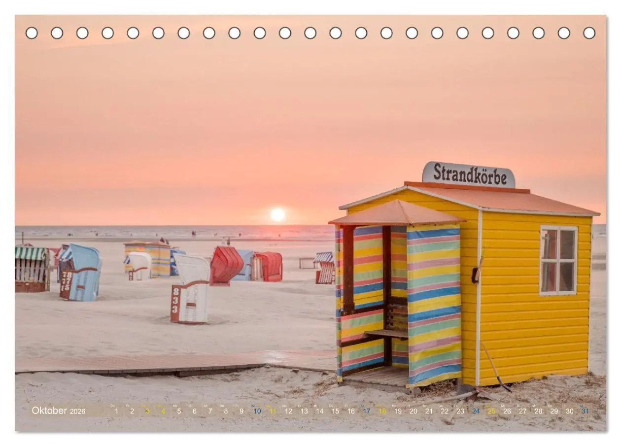 Bild: 9783457643082 | Moin Juist (Tischkalender 2026 DIN A5 quer), CALVENDO Monatskalender
