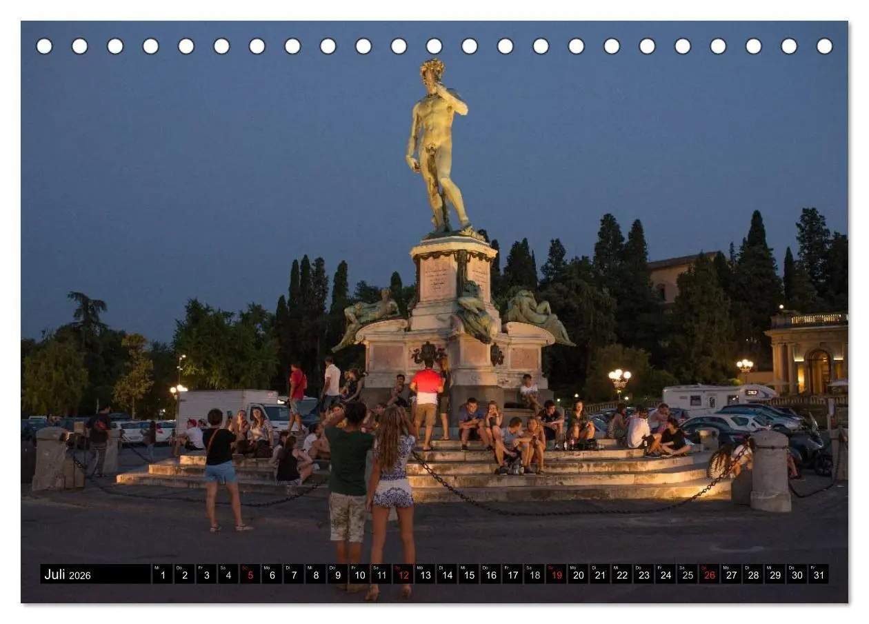 Bild: 9783516043082 | Abends in der Toskana (Tischkalender 2026 DIN A5 quer), CALVENDO...