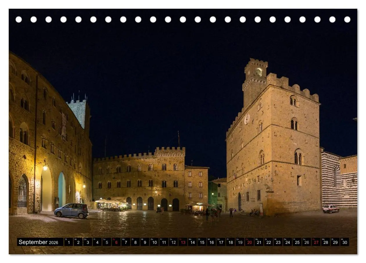 Bild: 9783516043082 | Abends in der Toskana (Tischkalender 2026 DIN A5 quer), CALVENDO...