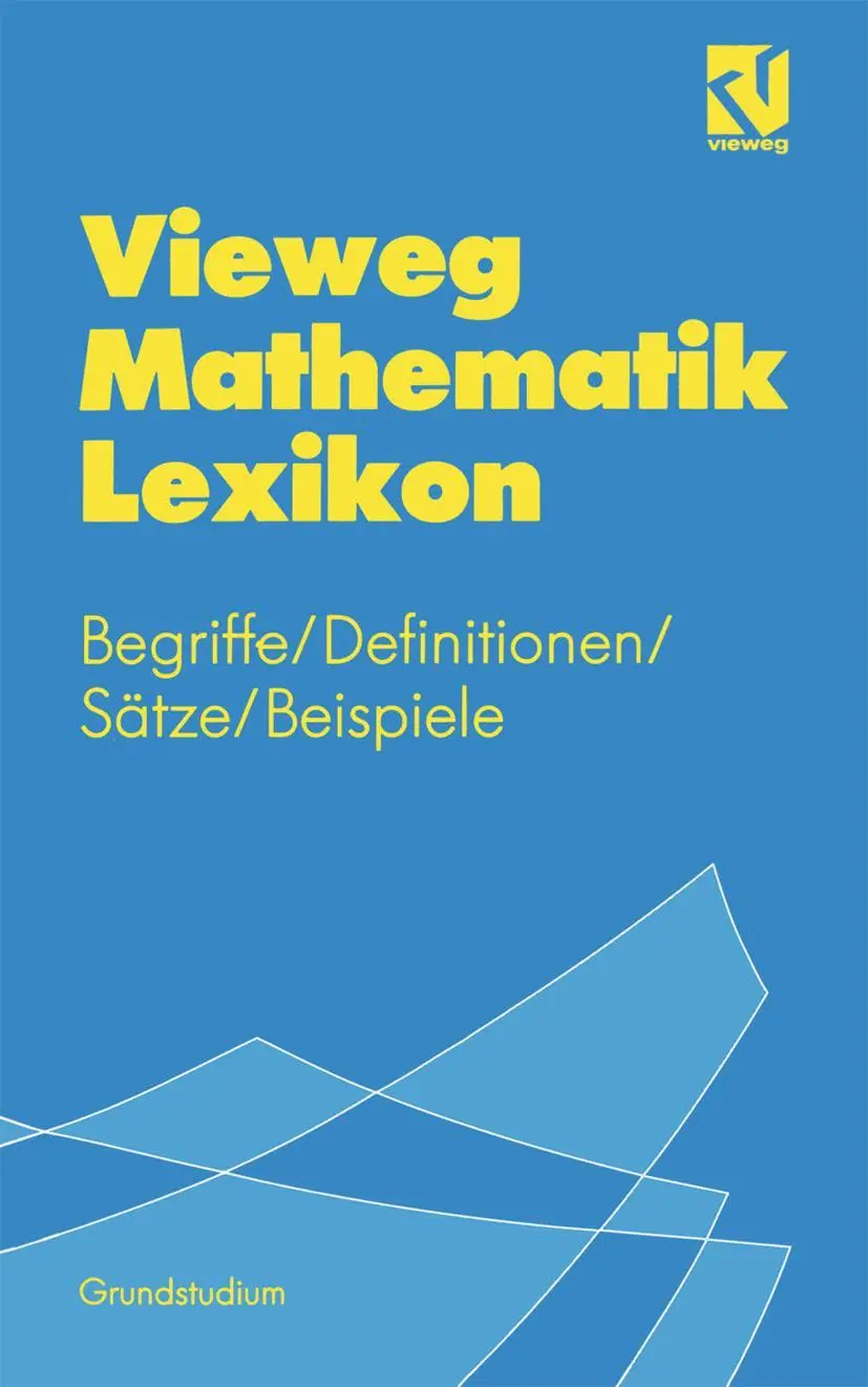 Cover: 9783528163082 | Vieweg Mathematik Lexikon | Otto Kerner | Taschenbuch | Deutsch | 1993 Cover: 9783528163082 | Vieweg Mathematik Lexikon | Otto Kerner | Taschenbuch | Deutsch | 1993