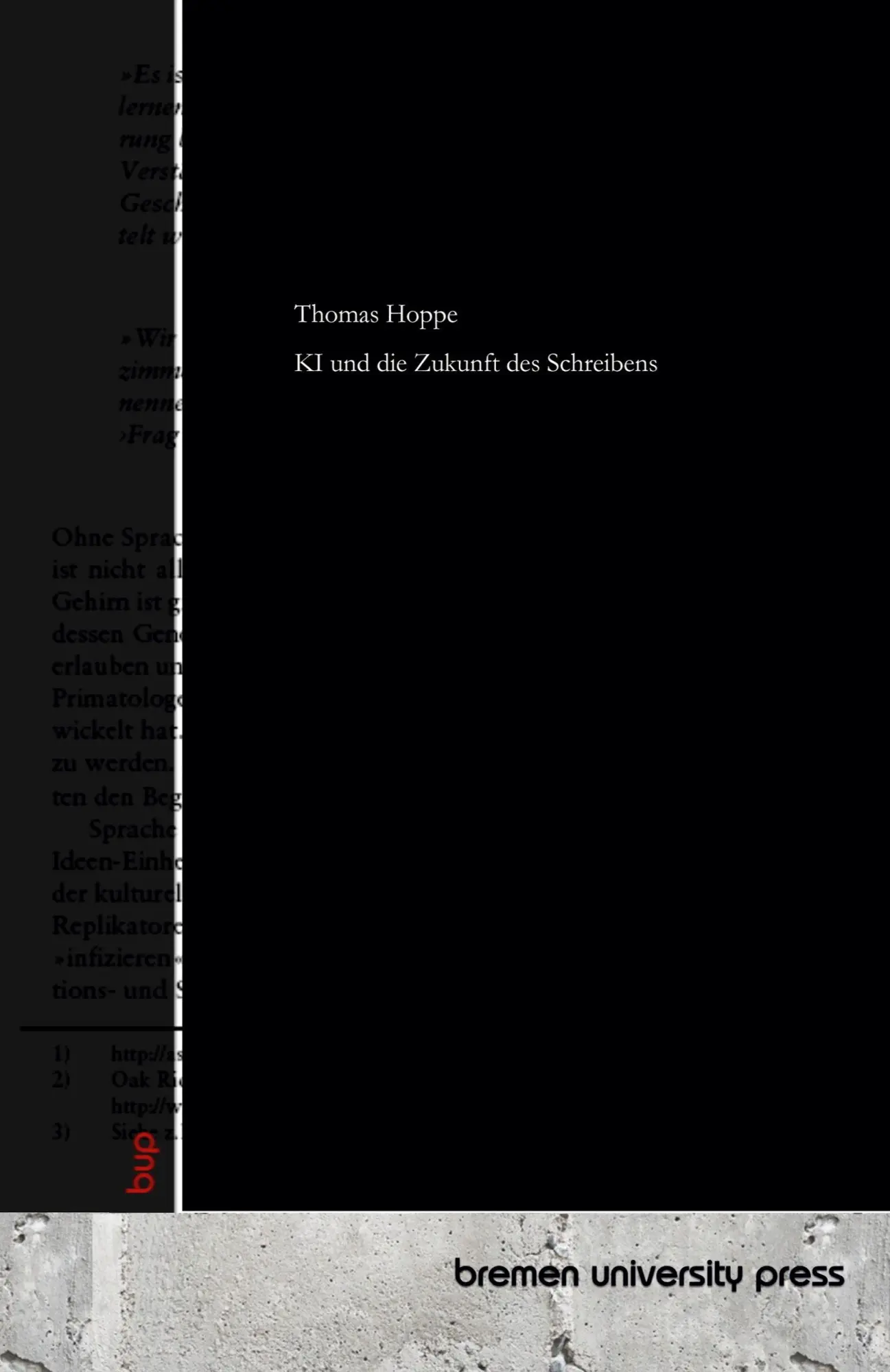 Cover: 9783691733082 | KI und die Zukunft des Schreibens | Thomas Hoppe | Taschenbuch | 2025