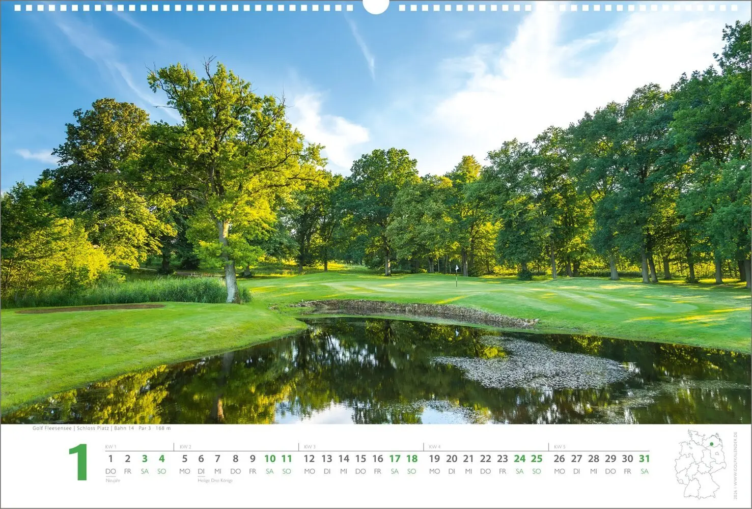 Bild: 9783948543082 | Golfkalender 2026 | Ralph Dörnte | Kalender | Spiralbindung | Deutsch